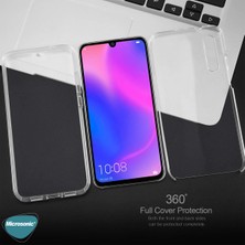 Microsonic Huawei Y8P Kılıf 6 Tarafı Tam Full Koruma 360 Clear Soft Şeffaf