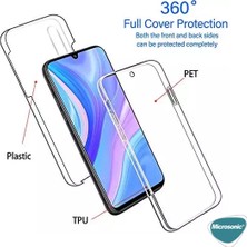 Microsonic Huawei Y8P Kılıf 6 Tarafı Tam Full Koruma 360 Clear Soft Şeffaf