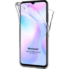 Microsonic Xiaomi Redmi 9C Kılıf 6 Tarafı Tam Full Koruma 360 Clear Soft Şeffaf