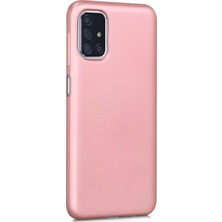 Microsonic Matte Silicone Samsung Galaxy M31s Kılıf Rose Gold