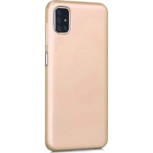 Microsonic Matte Silicone Samsung Galaxy M51 Kılıf Gold