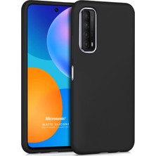 Microsonic Matte Silicone Huawei P Smart 2021 Kılıf Siyah