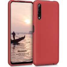 Microsonic Matte Silicone Huawei Y9S Kılıf Kırmızı