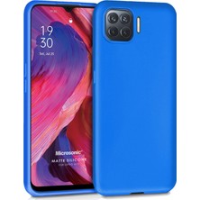 Microsonic Matte Silicone Oppo A73 Kılıf Mavi