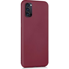 Microsonic Matte Silicone Oppo Reno 4 Kılıf Mor