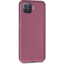 Microsonic Matte Silicone Oppo Reno 4 Lite Kılıf Mor