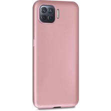 Microsonic Matte Silicone Oppo Reno 4 Lite Kılıf Rose Gold