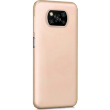 Microsonic Matte Silicone Xiaomi Poco X3 NFC Kılıf Gold