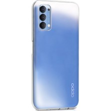 Microsonic Oppo Reno 4 Kılıf Transparent Soft Beyaz