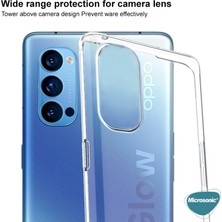 Microsonic Oppo Reno 4 Kılıf Transparent Soft Beyaz