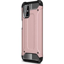 Microsonic Samsung Galaxy M31s Kılıf Rugged Armor Rose Gold