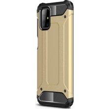 Microsonic Samsung Galaxy M51 Kılıf Rugged Armor Gold