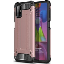 Microsonic Samsung Galaxy M51 Kılıf Rugged Armor Rose Gold