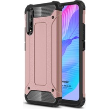 Microsonic Huawei Y8P Kılıf Rugged Armor Rose Gold