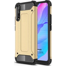 Microsonic Huawei Y8P Kılıf Rugged Armor Gold