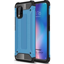 Microsonic Xiaomi Mi 10 Lite Zoom Kılıf Rugged Armor Mavi