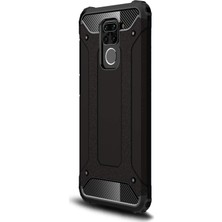 Microsonic Xiaomi Redmi Note 9 Kılıf Rugged Armor Siyah