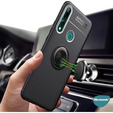 Microsonic Huawei Y9 Prime 2019 Kılıf Kickstand Ring Holder Lacivert