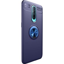 Microsonic Oppo RX17 Pro Kılıf Kickstand Ring Holder Lacivert