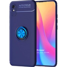 Microsonic Xiaomi Redmi 9A Kılıf Kickstand Ring Holder Lacivert