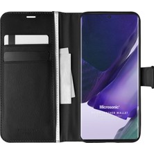 Microsonic Samsung Galaxy Note 20 Ultra Kılıf Delux Leather Wallet Siyah