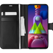 Microsonic Samsung Galaxy M51 Kılıf Delux Leather Wallet Siyah