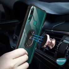 Microsonic Huawei Y9 Prime 2019 Kılıf Grande Clear Ring Holder Kırmızı