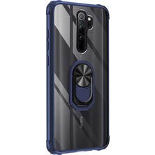 Microsonic Xiaomi Redmi Note 8 Pro Kılıf Grande Clear Ring Holder Lacivert