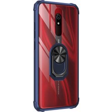 Microsonic Xiaomi Redmi 8A Kılıf Grande Clear Ring Holder Lacivert