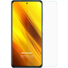 Microsonic Xiaomi Poco X3 NFC Tempered Glass Cam Ekran Koruyucu