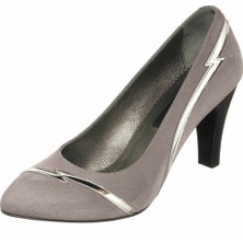 Costo Shoes 44  Numara KDR1001 Gri Süet Büyük Numara Kadın Ayakkabı Rahat Geniş Kalıp