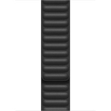 Microsonic Apple Watch Uyumlu Series 3 42 mm Kordon Leather Link Band Siyah