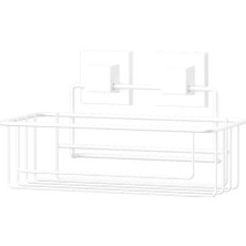 Tekno-tel Easyfıx Yapışkanlı Tek Katlı Banyo Rafı Beyaz EF254