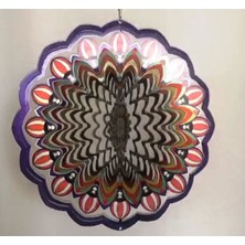 RüzgarGülü 30 cm Iç ve Dış Mekân Için Dekoratif, Işıldayan, Parlak Renkli Rüzgârgülü