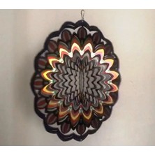RüzgarGülü 30 cm Iç ve Dış Mekân Için Dekoratif, Işıldayan, Parlak Renkli Rüzgârgülü