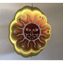 RüzgarGülü 30 cm Iç ve Dış Mekân Için Dekoratif, Işıldayan, Parlak Renkli Rüzgârgülü