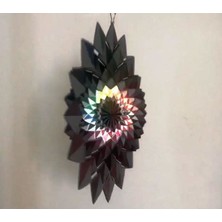 RüzgarGülü 30 cm Iç ve Dış Mekân Için Dekoratif, Işıldayan, Parlak Renkli Rüzgârgülü