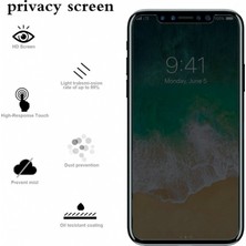 Dafoni Apple iPhone 12 / 12 Pro 6.1" Privacy Tempered Glass Premium Cam Ekran Koruyucu Siyah