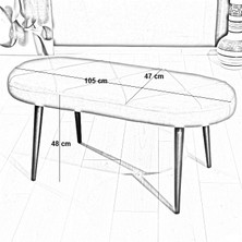 Mymassa Soho Bench Sandalye - 11 Renk - Ahşap Ayak