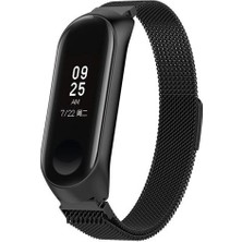 TahTicMer Xiaomi Mi Band 3 Metal Kayış Hasır Kordon