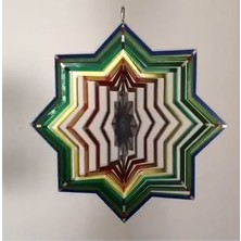 RüzgarGülü Bahçe, Balkon, Duvar ve Ağaç Süsü Dekoratif Rüzgârgülü Iç ve Dış Mekân Için Dekoratif, Işıldayan, Parlak Rüzgârgülü
