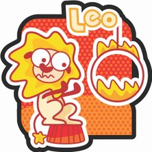 Sticker Atölyesi Leo Aslan Burç Zodiac Sticker - 30005