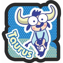 Sticker Atölyesi Taurus - Boğa Burç Zodiac Sticker - 30002