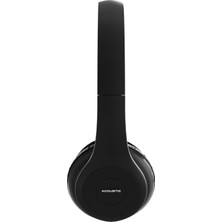 MF Product Acoustic 0131 Mikrofonlu Kulak Üstü Kablosuz Bluetooth Kulaklık Siyah