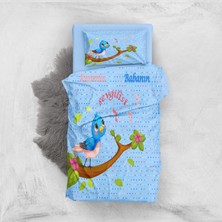 Monohome Blue Chichk 3D Pamuk Saten Bebek Nevresim Takımı