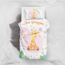 Monohome Like Giraffe 3D Pamuk Saten Bebek Nevresim Takımı