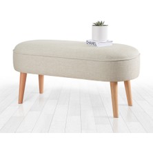 Lorence Home Lednok Bench Puf  Krem
