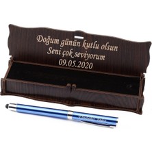 Kalemhane Kişiye Özel Ahşap Kutulu Roller Kalem