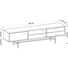 Decormet Owen Tv Sehpası Safir Meşe