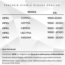 Alpha Auto Part 2 Adet Opel Corsa, Astra, Meriva, Vectra,  Insignia İçin Güneşlik Ayağı
